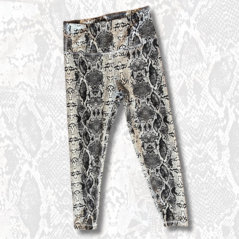 Balance Collection Snake Print Leggings, Size L - Picture 1 of 3